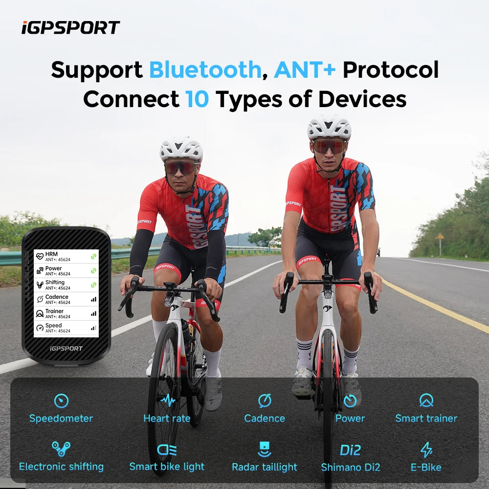 iGPSPORT BSC300T Touchscreen Bike Computer With Global Map GPS