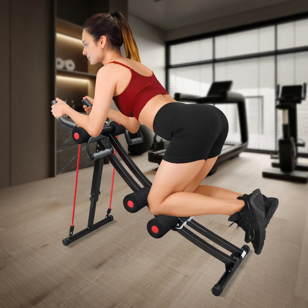GIKPAL Foldable Abdominal Trainer Machine for Home Gym Core Workouts