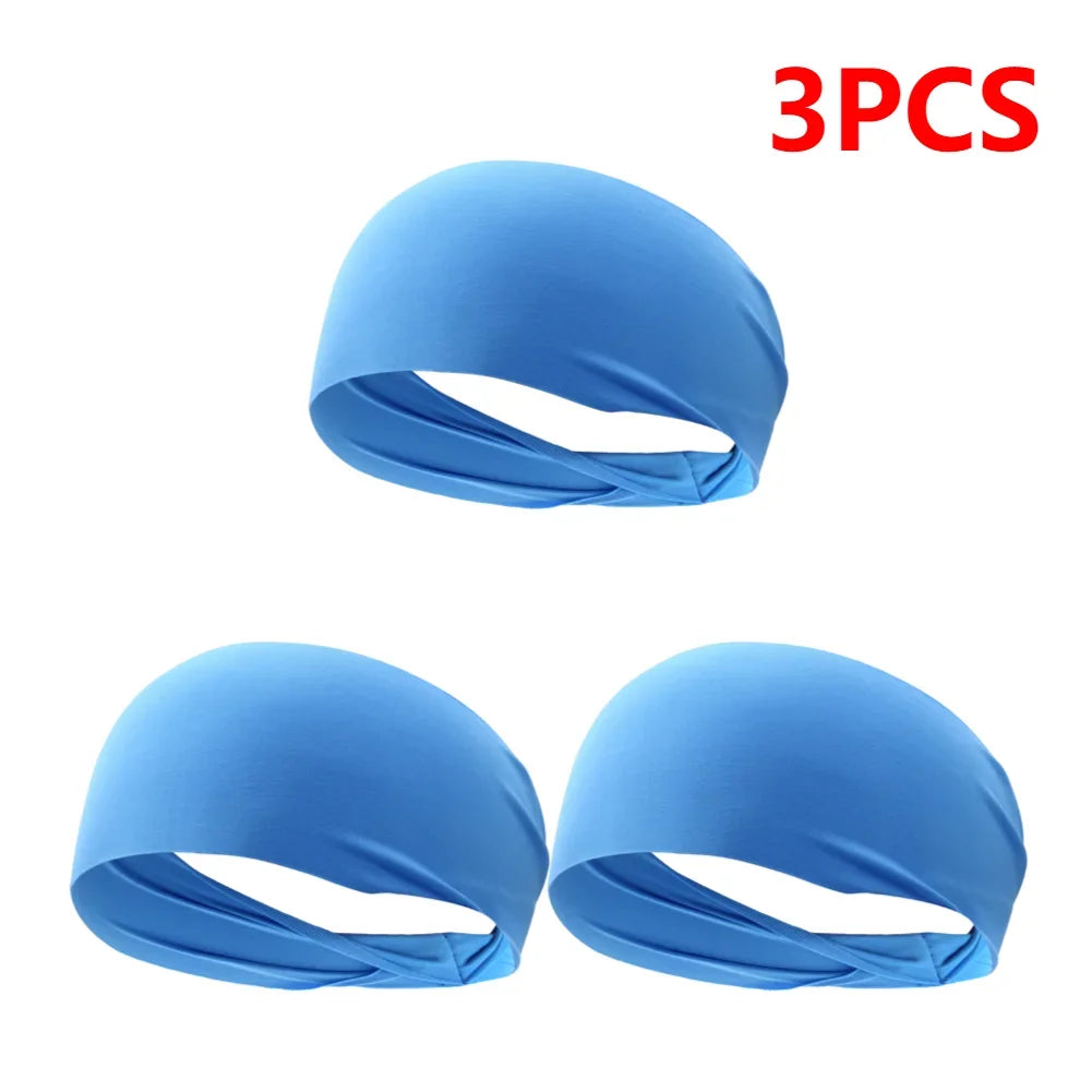 JOCESTYLE Elastic Sports Headband Sweat Absorption Quick Dry