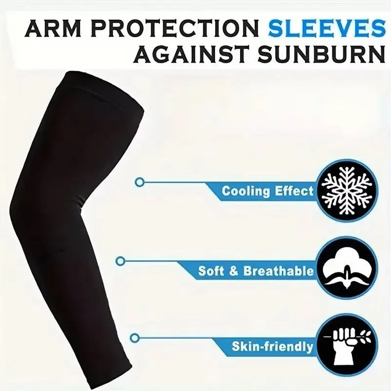Breathable Sun Protection Sleeves Polyester For Sports And Outdoors