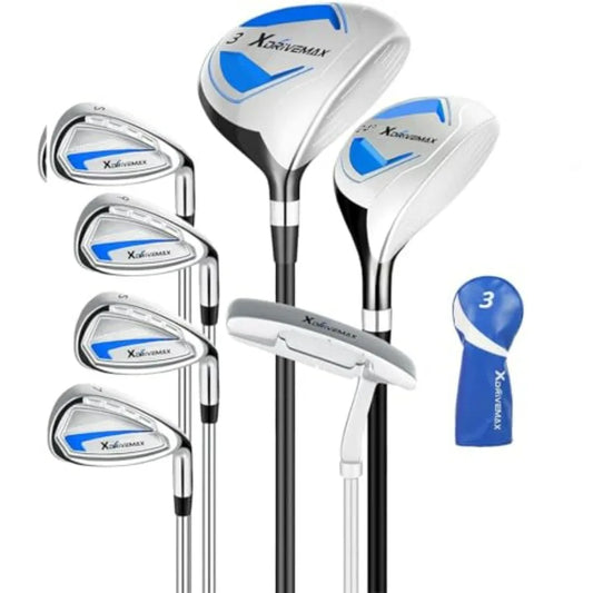 7 Piece Golf Club Set For Men And Women With Fairway Wood Hybrid Irons Putter