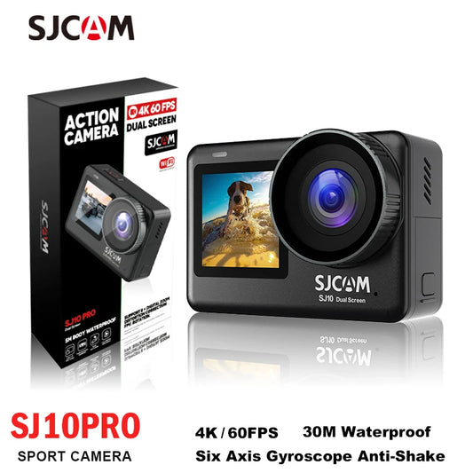 SJCAM SJ10 Pro Action Camera 4K With Active HDR And Dual Screen