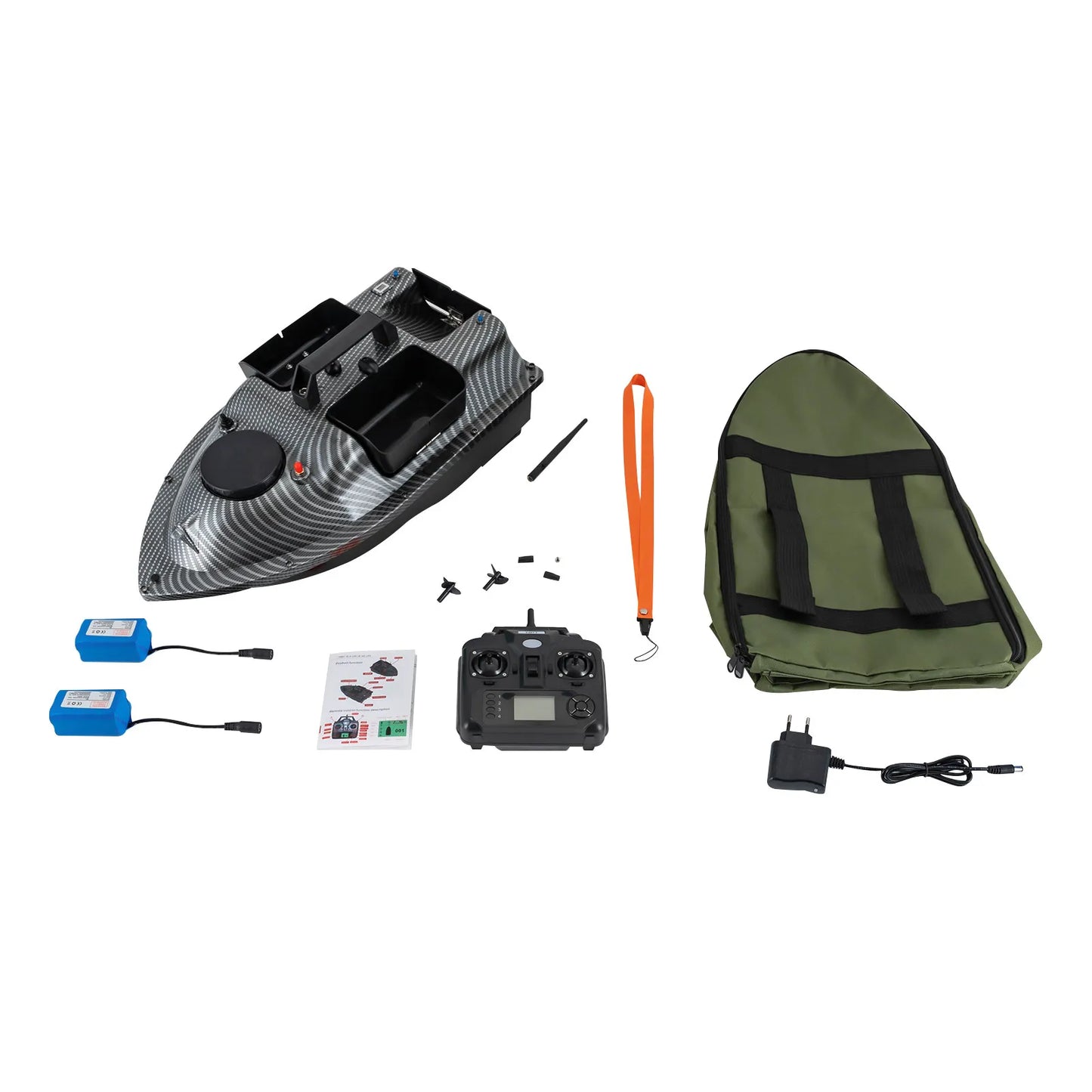 Rechargeable GPS Fishing Bait Boat With 2 Batteries And 16 Positioning Points