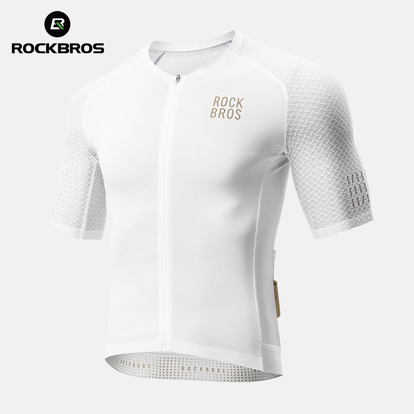 Rockbros Men Short Sleeve Cycling Jersey Quick Dry Breathable Top