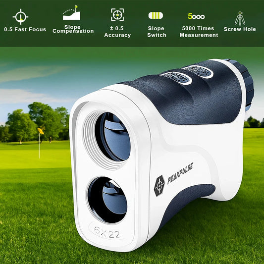 Peakpulse 650 Yard Golf Laser Rangefinder With Slope Compensation