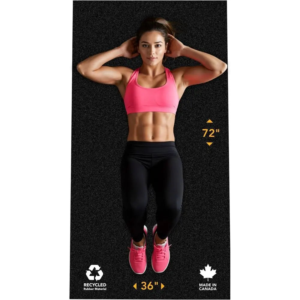 Recycled Rubber Gym Flooring Mat For Home Exercise Workout Surface