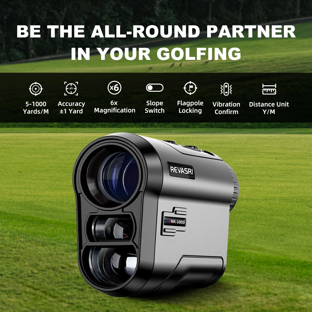 Golf Rangefinder 1000 Yards 6x Magnification Slope Compensated