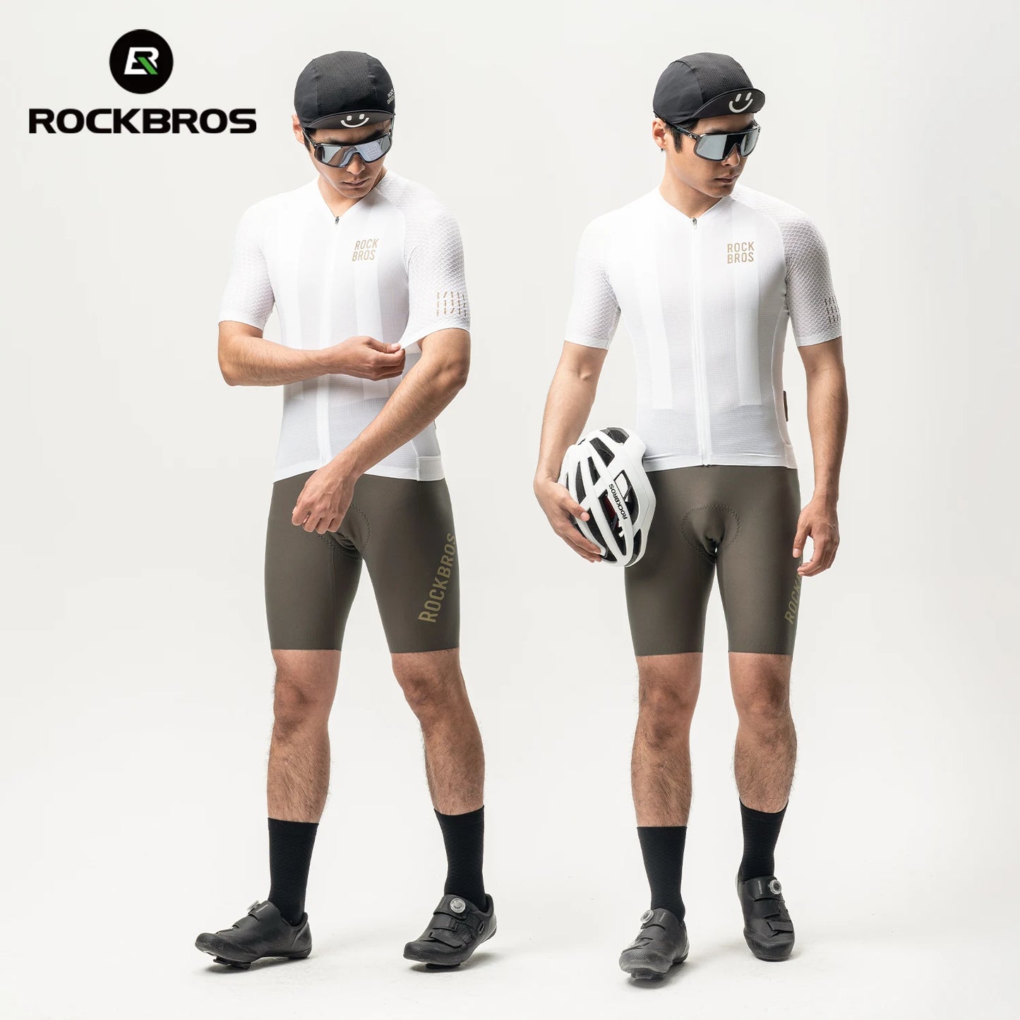 Rockbros Men Short Sleeve Cycling Jersey Quick Dry Breathable Top