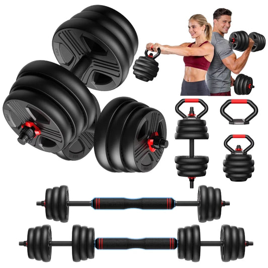 FED Fitness Adjustable 5 In 1 Dumbbell Barbell Kettlebell Stand