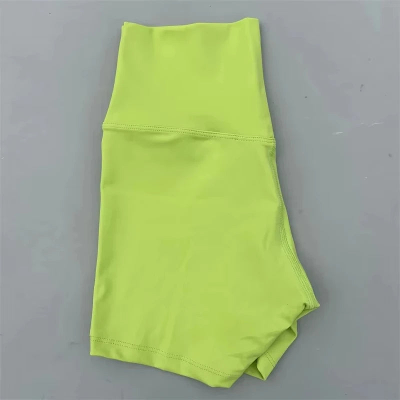 Women High Waist Fitness Shorts Squat Proof For Yoga Running Training