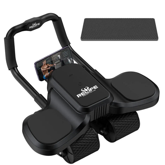 Ab Wheel Roller With Elbow Support And Knee Mat Pro