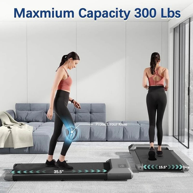 Superun 2-in-1 Home Treadmill 2.5HP 300lb Capacity