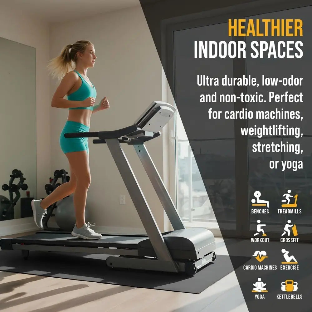 Recycled Rubber Gym Flooring Mat For Home Exercise Workout Surface