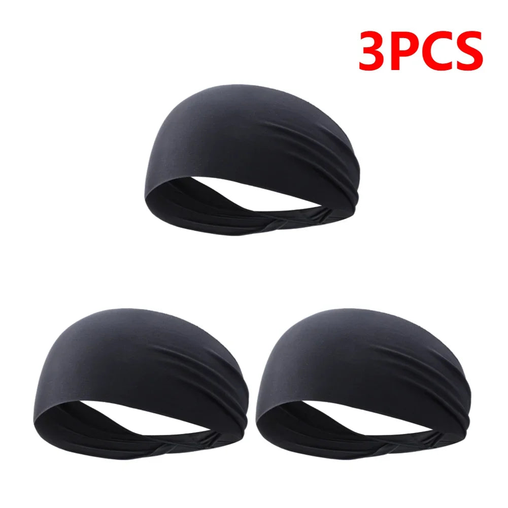 JOCESTYLE Elastic Sports Headband Sweat Absorption Quick Dry