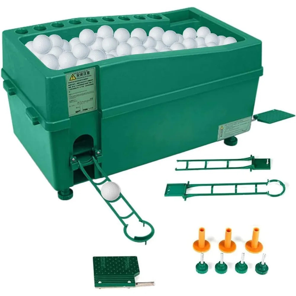 Automatic Golf Ball Dispenser Machine With Foldable Track Holder