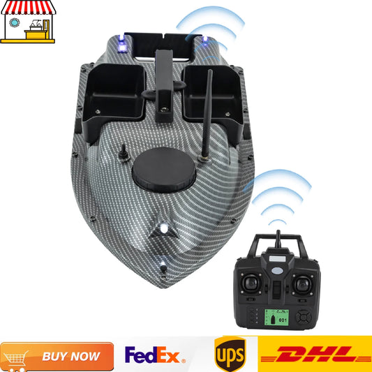 Rechargeable GPS Fishing Bait Boat With 2 Batteries And 16 Positioning Points