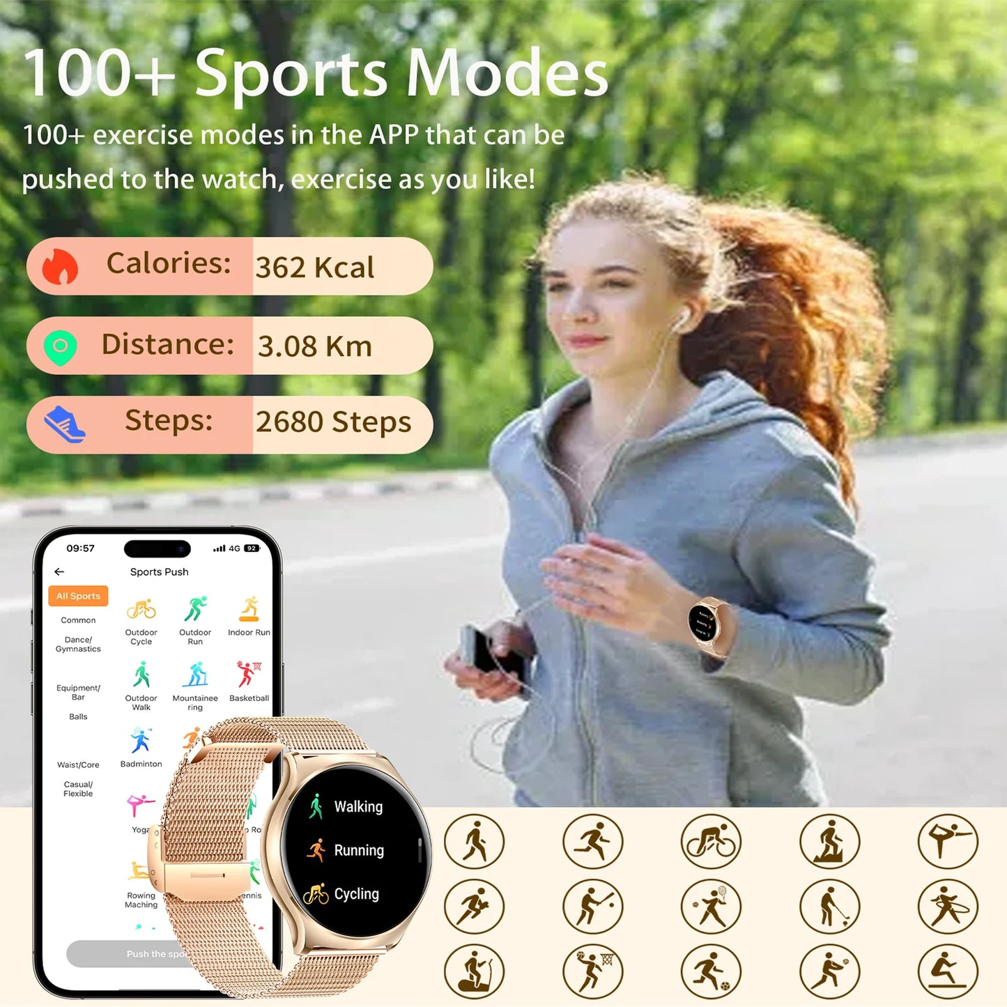 INNOFOVO Smart Watch With Call Function And Fitness Tracker
