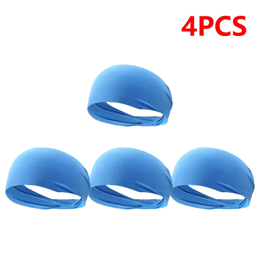 JOCESTYLE Elastic Sports Headband Sweat Absorption Quick Dry
