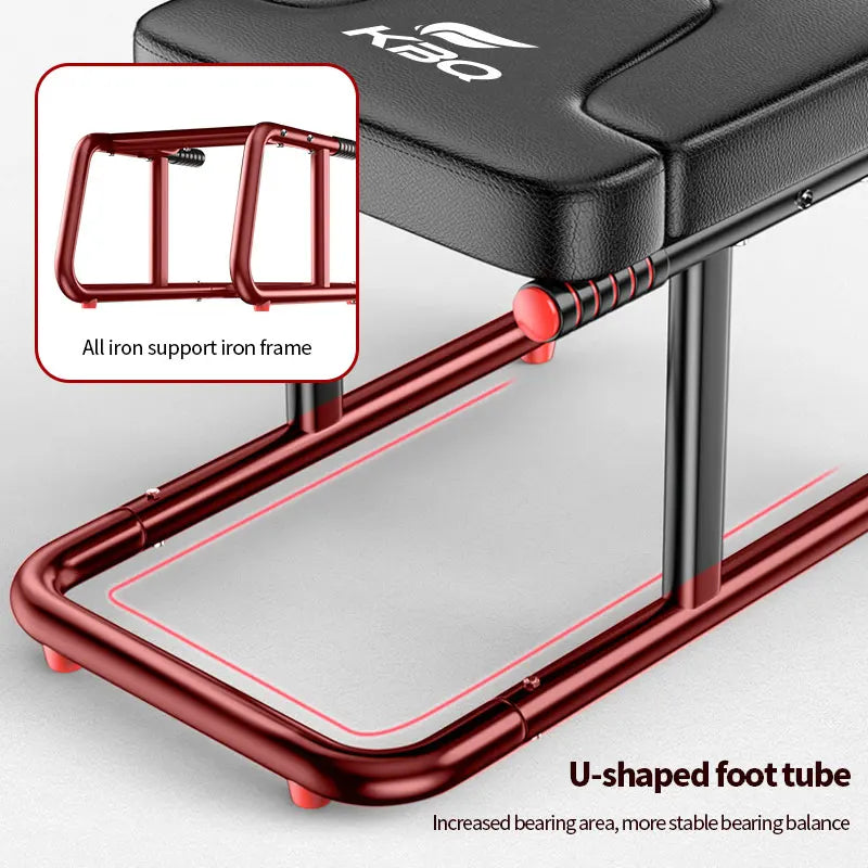 KBQ Inverted Stool Yoga Chair for Balance Training and Headrest