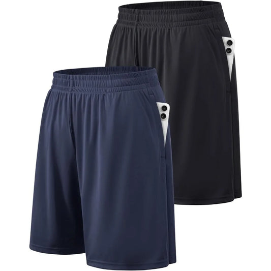 Men's Athletic Shorts With Pockets And Elastic Waistband Quick Dry