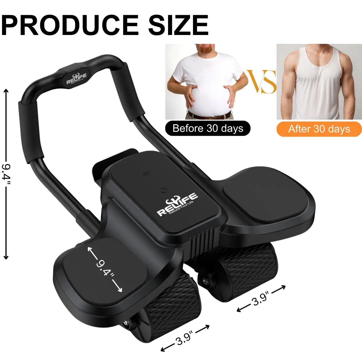 Ab Wheel Roller With Elbow Support And Knee Mat Pro