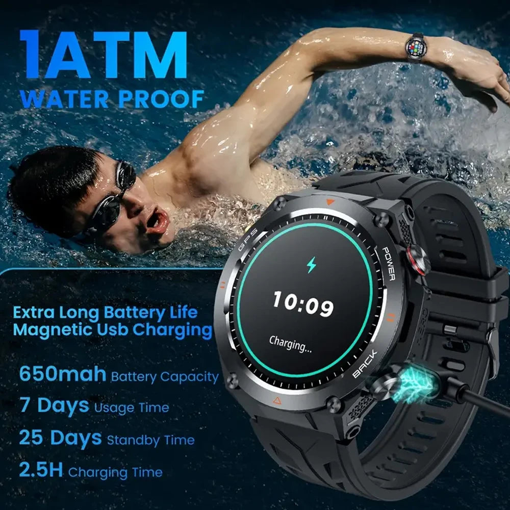 SENBONO GPS Smart Watch With Built In GPS Bluetooth Call