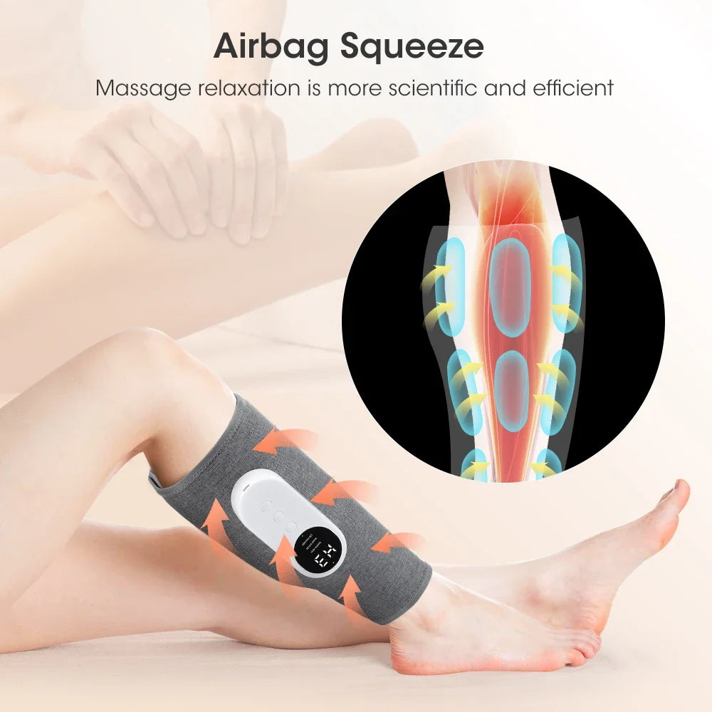 360 Degree Leg Calf Massager With 3 Modes Air Compression And Heat Therapy