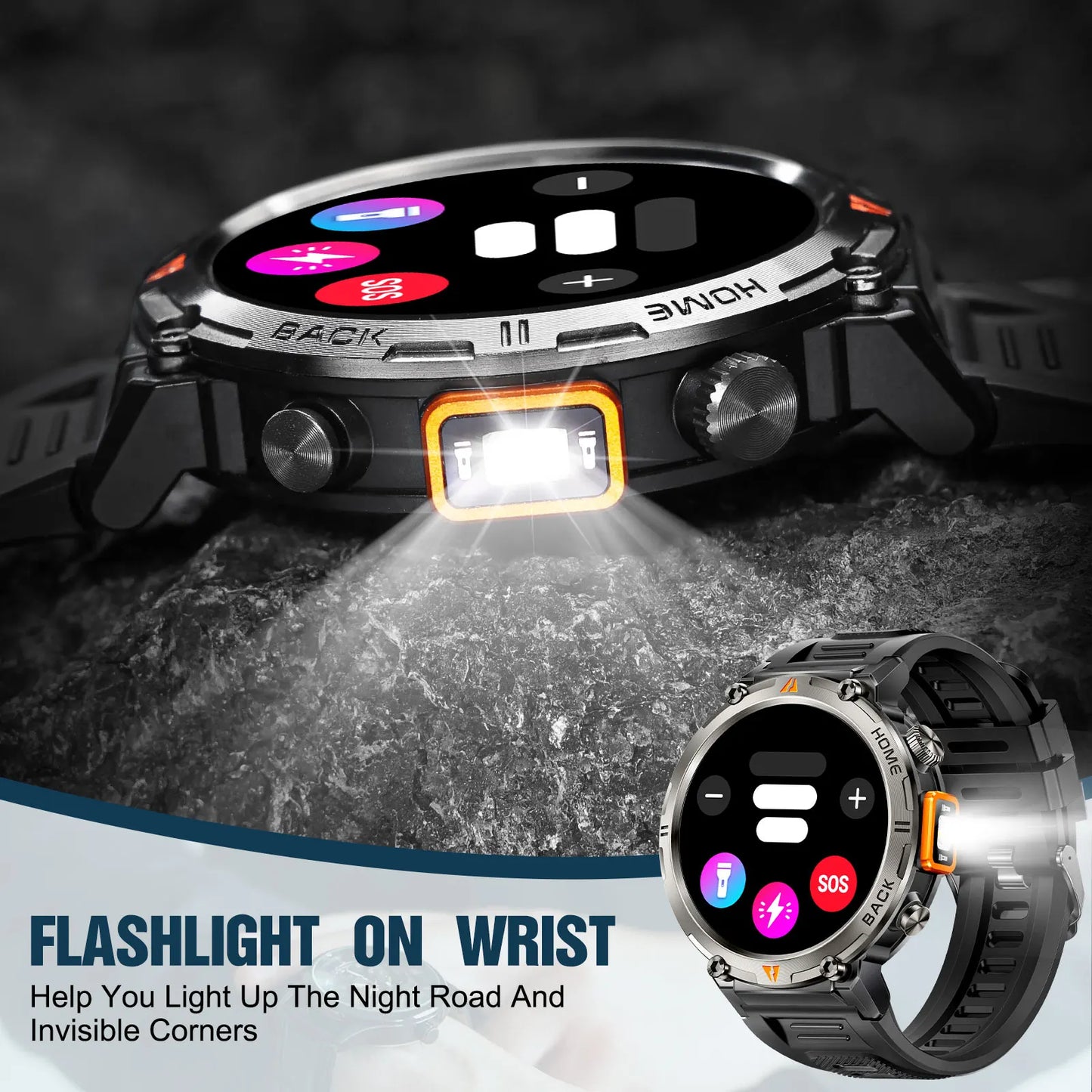 EIGIIS KE3 Smartwatch For Men With Health Monitor Bluetooth