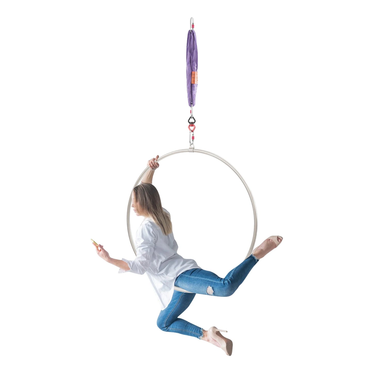 Aerial Hoop Kit With Ring Straps For Gymnastics And Dance