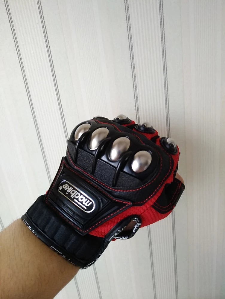 Tactical Gloves Steel Safety For Cycling Powersports And Self Defense