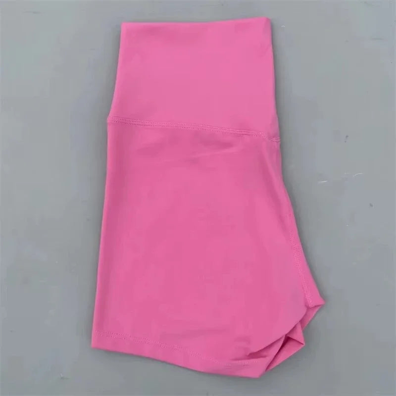 Women High Waist Fitness Shorts Squat Proof For Yoga Running Training