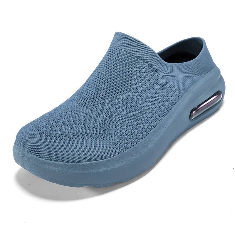 Men's Mesh Breathable Slip On Sneakers With Wide Fit And Arch Support