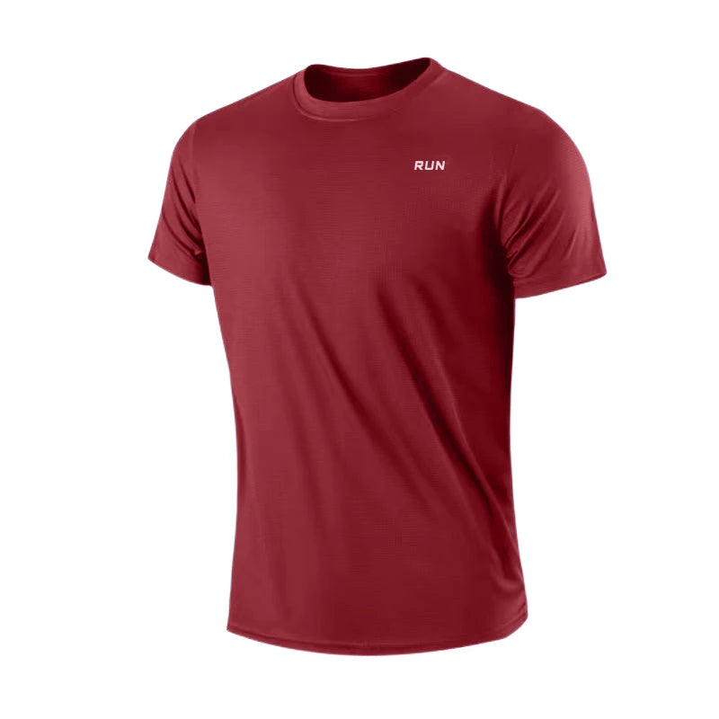 Summer Men Soccer Jersey Short Sleeve Training Tee
