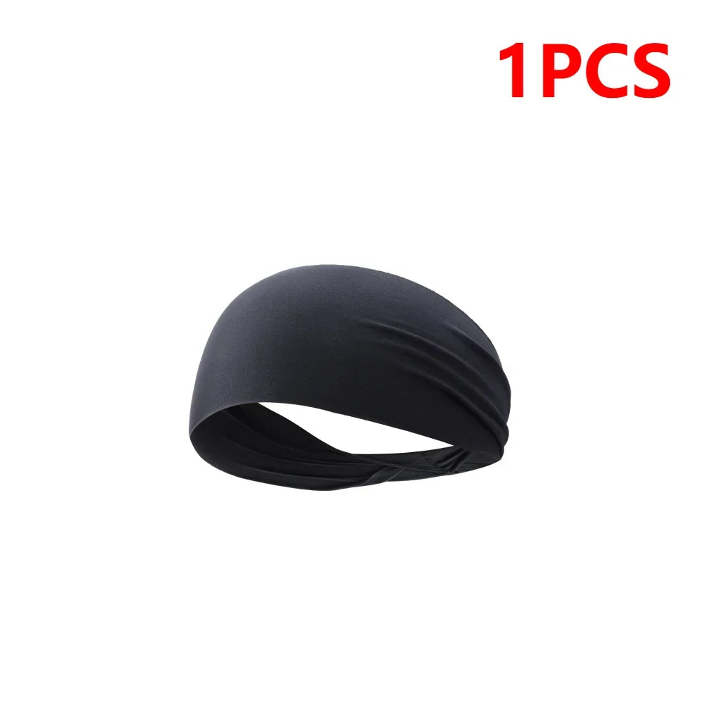 JOCESTYLE Elastic Sports Headband Sweat Absorption Quick Dry