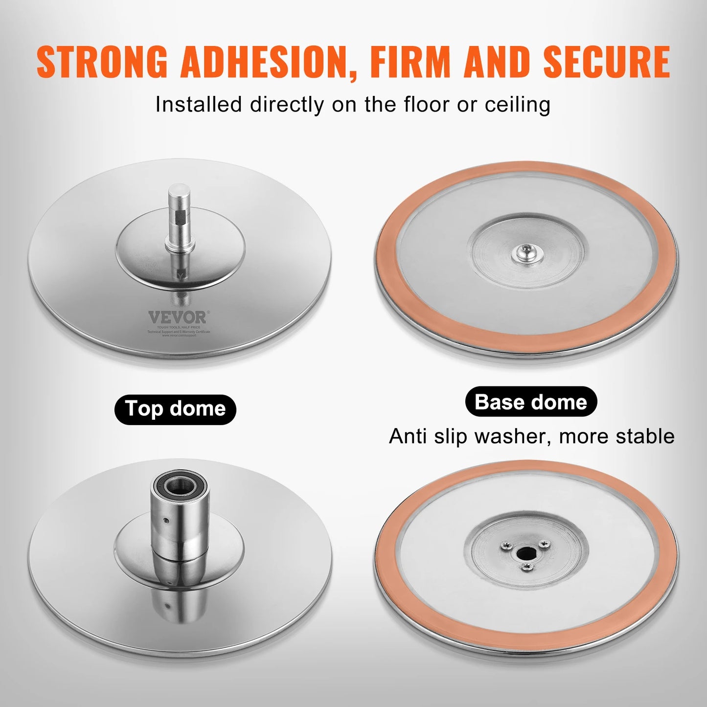 SucceBuy Professional Dancing Pole Spinning Static Dancing Pole Kit Portable Removable Pole 45mm Heavy-Duty Stainless Steel Pole