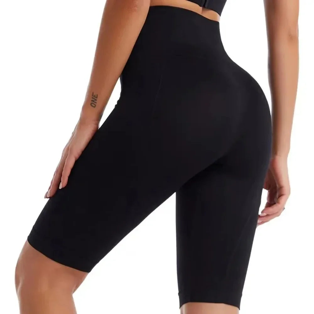VEKY High Waist Biker Shorts Women Push Up Tummy Control Yoga