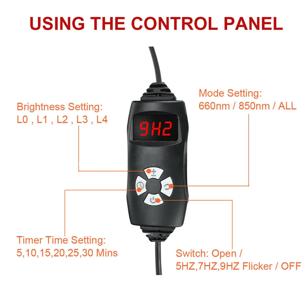 Infrared LED Therapy Heating Pad for Face and Body Relief