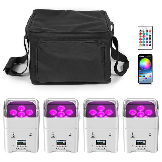 U'King RGBWA UV LED Par Light DMX Stage Light Wireless