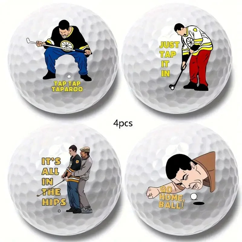 Golf Balls 4 Pack Unique Designs For Long Distance Practice