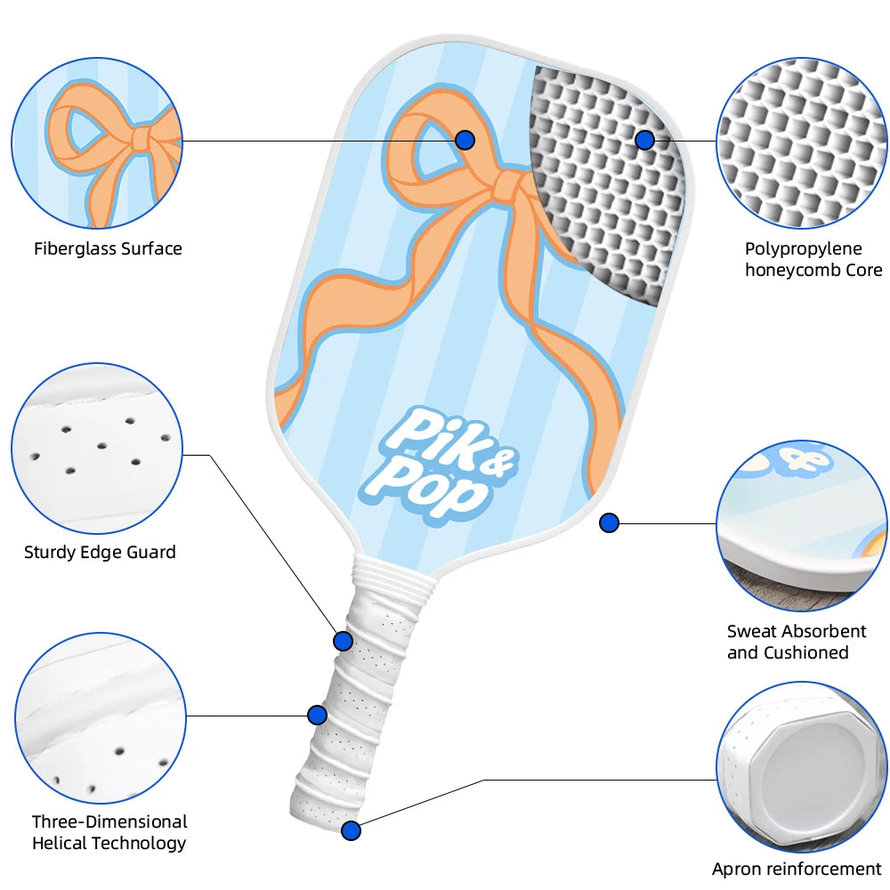 Miflame USAPA Pickleball Paddles Set Of 2 With Carry Bag