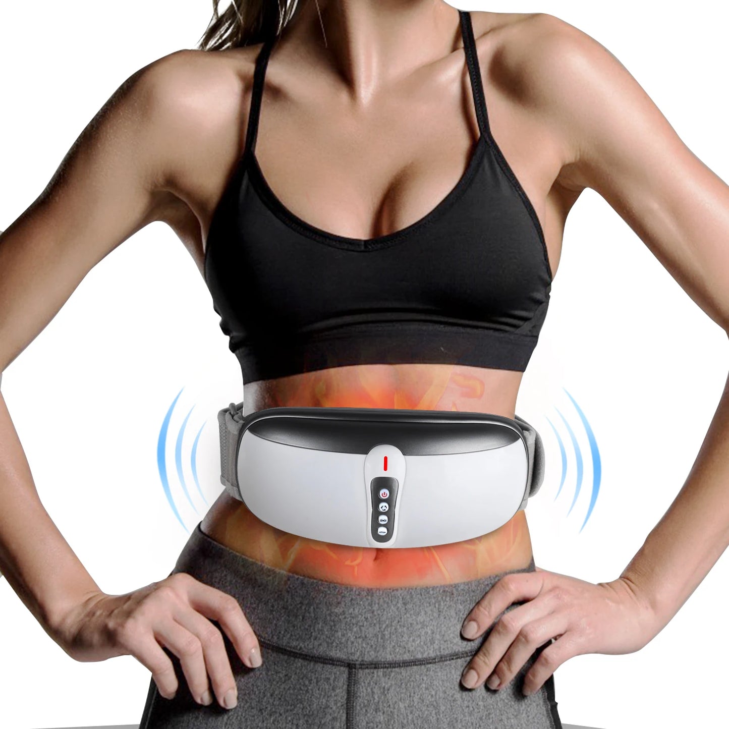 Wireless Slimming Belt Abdominal Massager with 4 Modes and Heat
