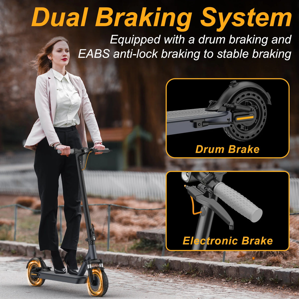 AOVOPRO Electric Scooter With App Control And Dual Suspension