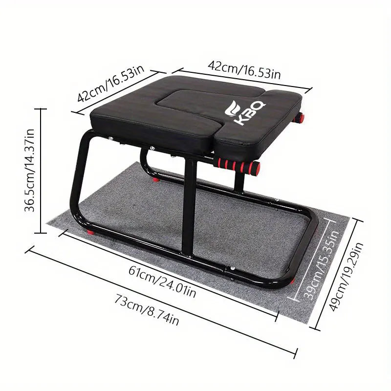 KBQ Inverted Stool Yoga Chair for Balance Training and Headrest