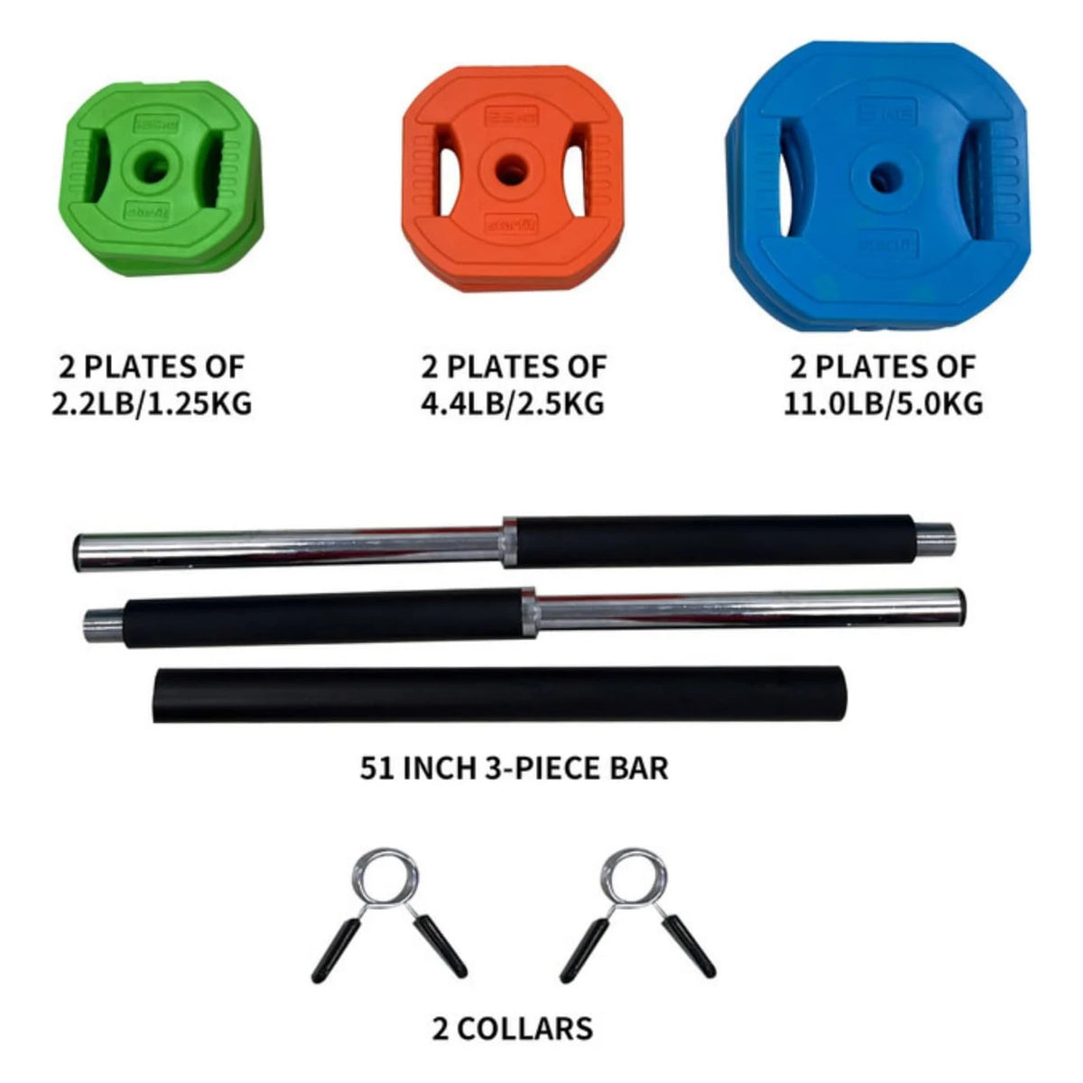 Twister Ck Adjustable Barbell Weight Set For Home Gym