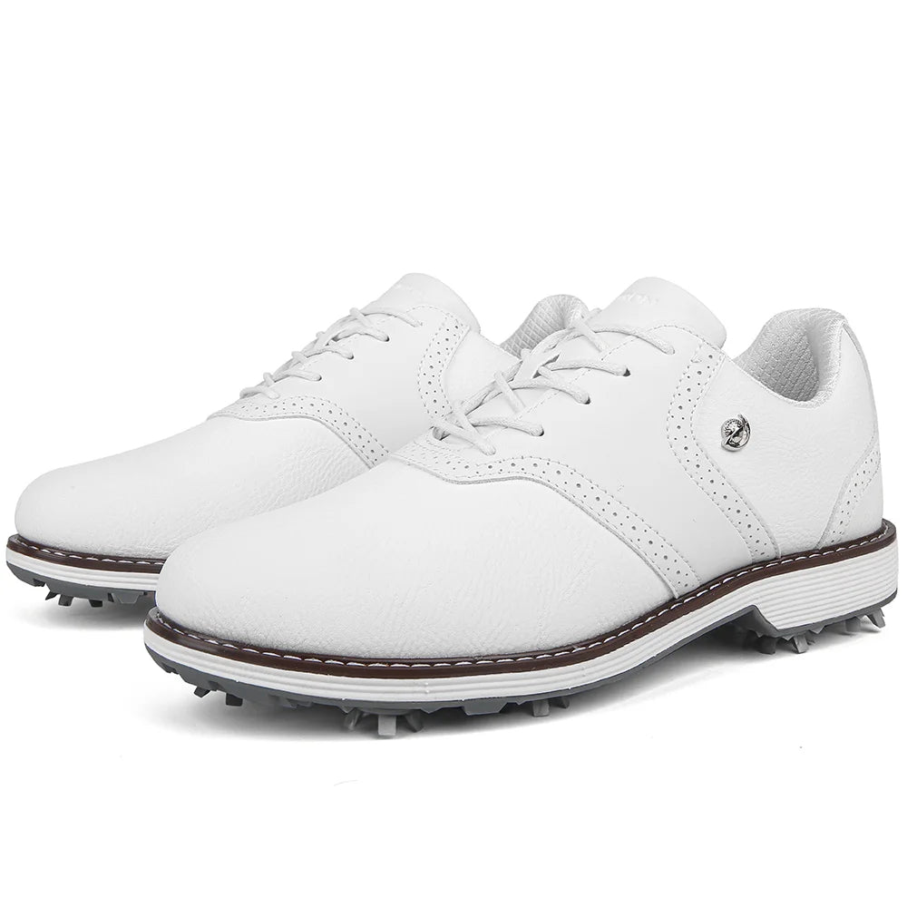 Lenox Men's Golf Shoes Spikes Sneakers For Walking Comfort