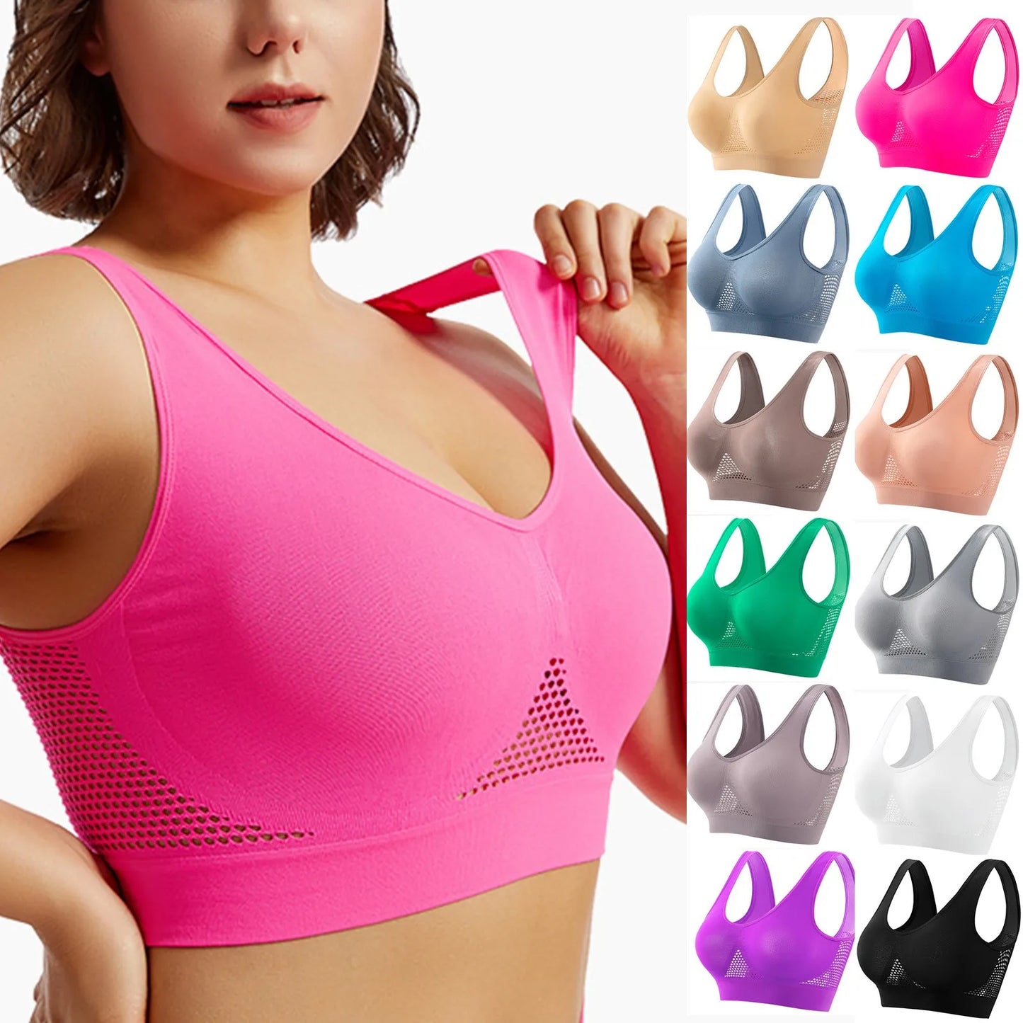 Women's Breathable Knit Yoga Vest For Running And Fitness