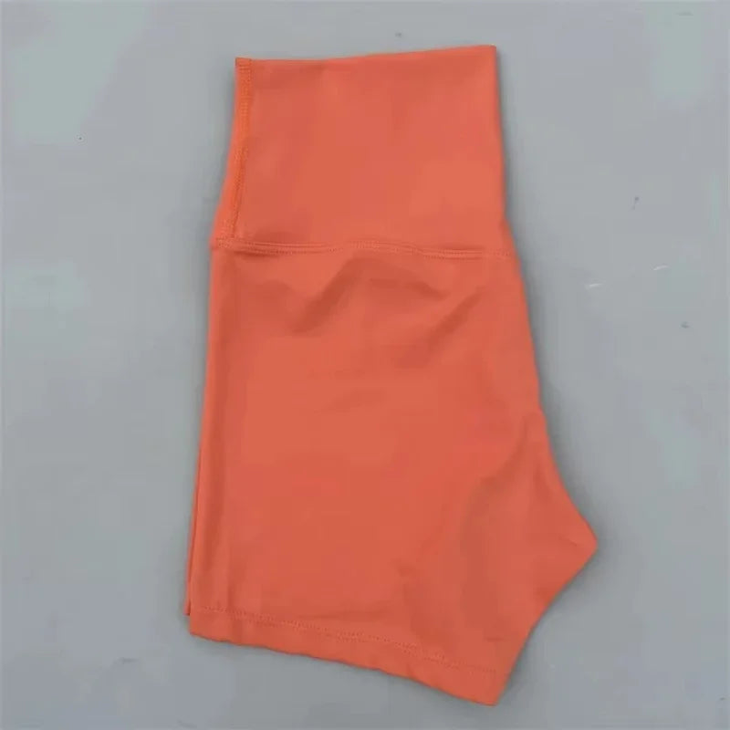 Women High Waist Fitness Shorts Squat Proof For Yoga Running Training