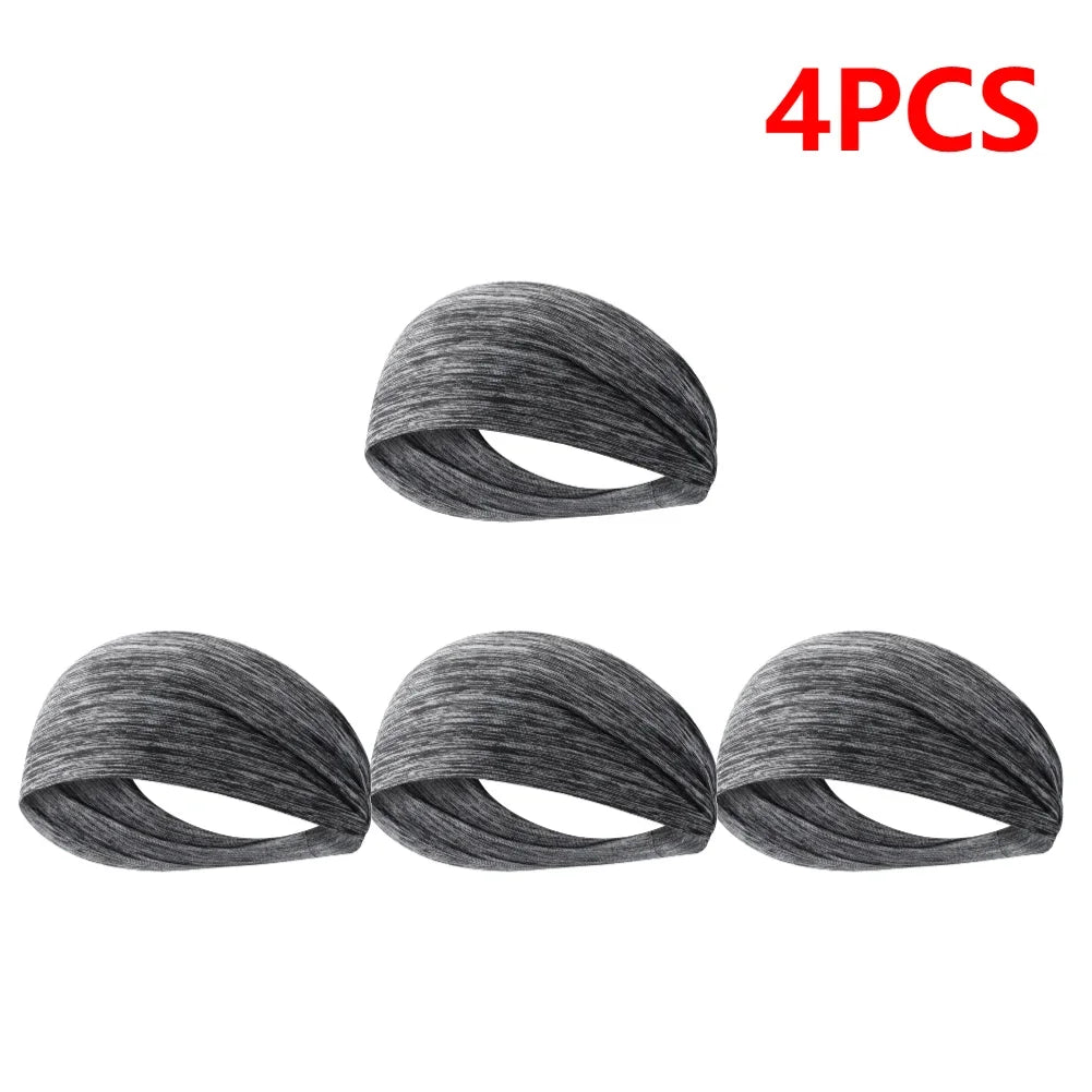 JOCESTYLE Elastic Sports Headband Sweat Absorption Quick Dry