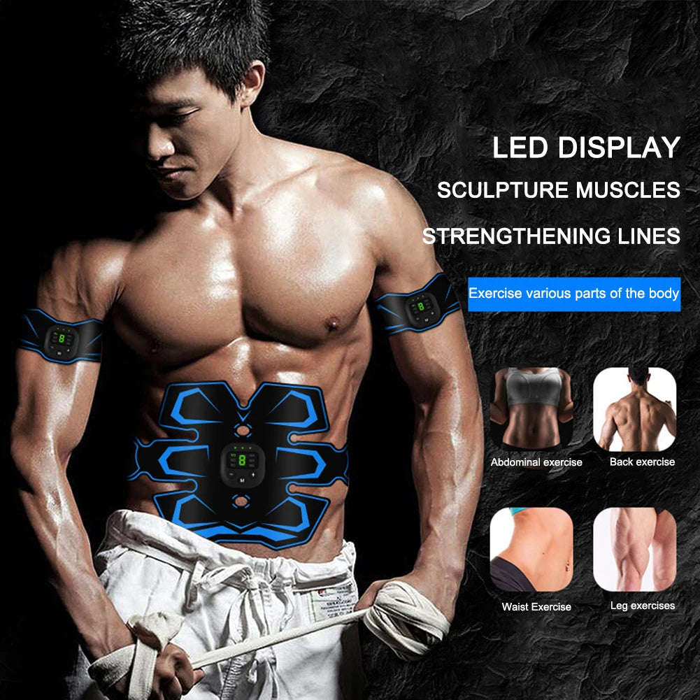 MOJOYCE EMS Stimulating Slimming Belt With USB Rechargeable LED Display
