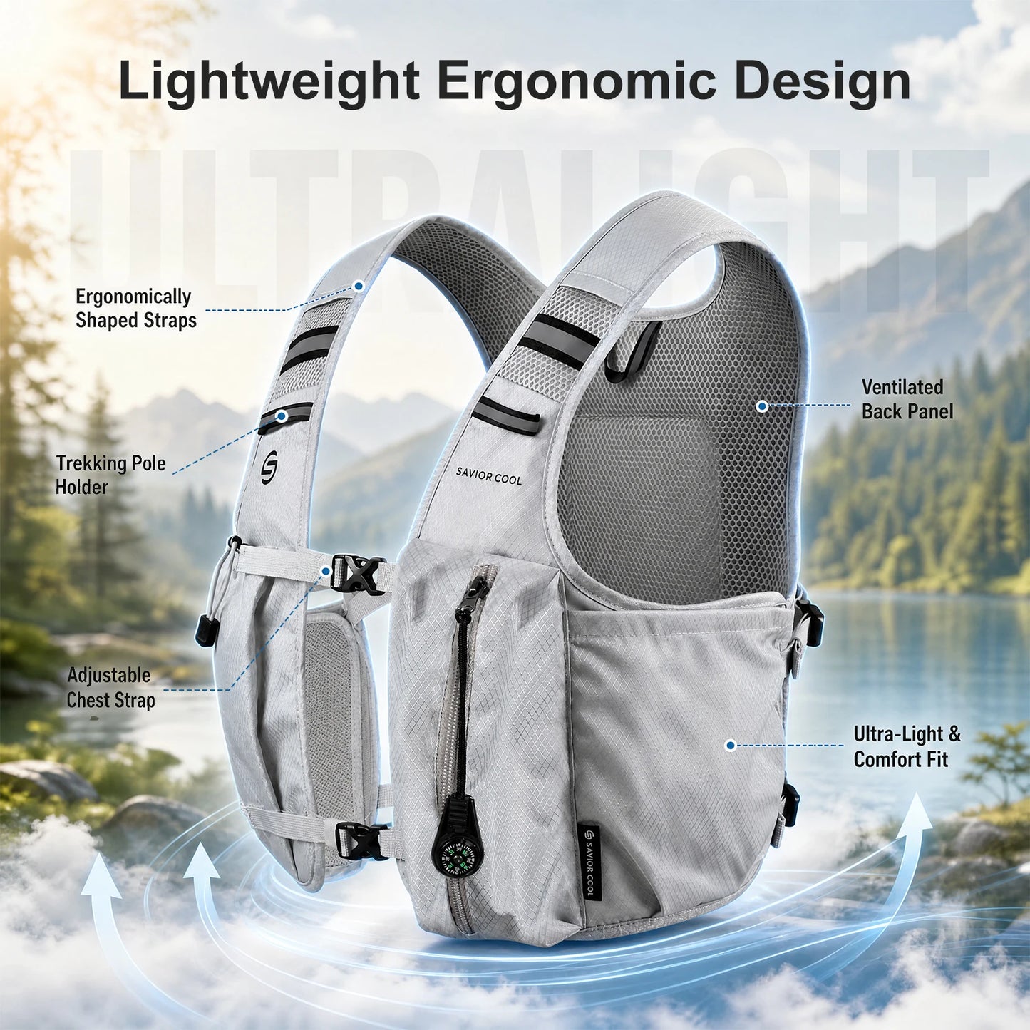 Snow Deer Tactical Cooling Vest With Built In Water Bladder
